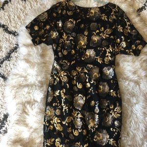 NWT The Limited black/gold sequin cocktail dress